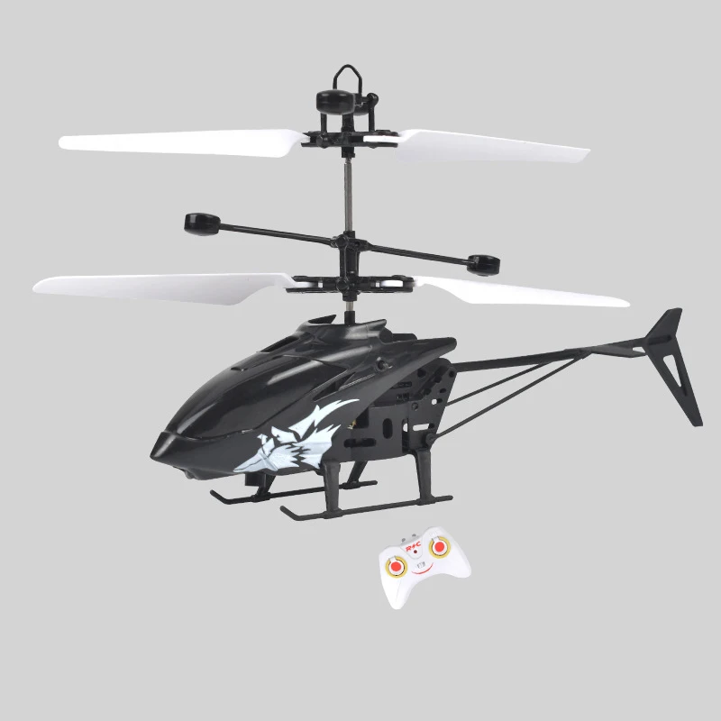 LONGXI rc helicopter remote control small Black hawk helicopter with led gesture sensor flying machine infrared helicopter toys