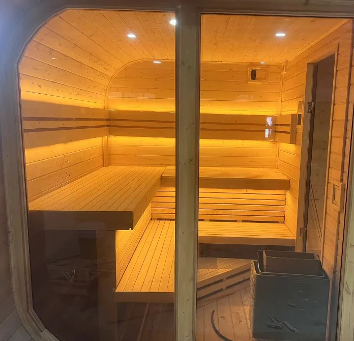 Design Most Popular Cheap Outdoor Red Cedar Sauna and Steam Rooms for 6 People
