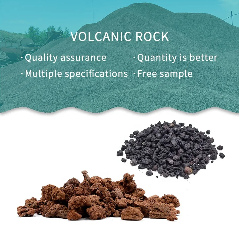 Basalt stone red volcanic rock particle wastewater treatment for landscaping porous filter material wetland backfilling