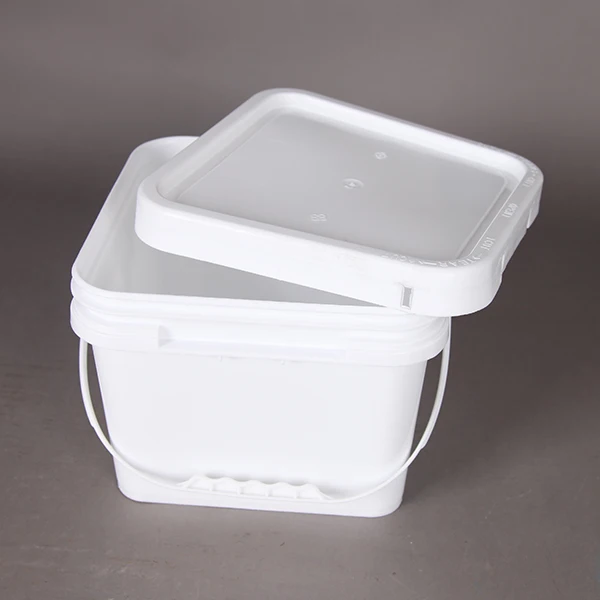 5L 8L 10L 20L 25L plastic water container /drum/bucket/barrel ,transparent white square bucket for industry packing