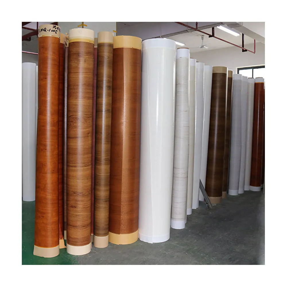 Longtime Texture Laminate Kitchen Cabinet Wrap Self Adhesive Wood Grain Vinyl Film Wood Grain PVC Film Furniture Wallpaper Films For Sale