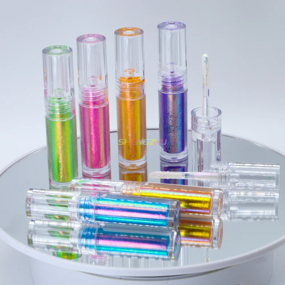 New liquid eyeshadow gloss GSH series low MOQ cosmetic candy chameleon multichrome duochrome color shifting eyeshadow