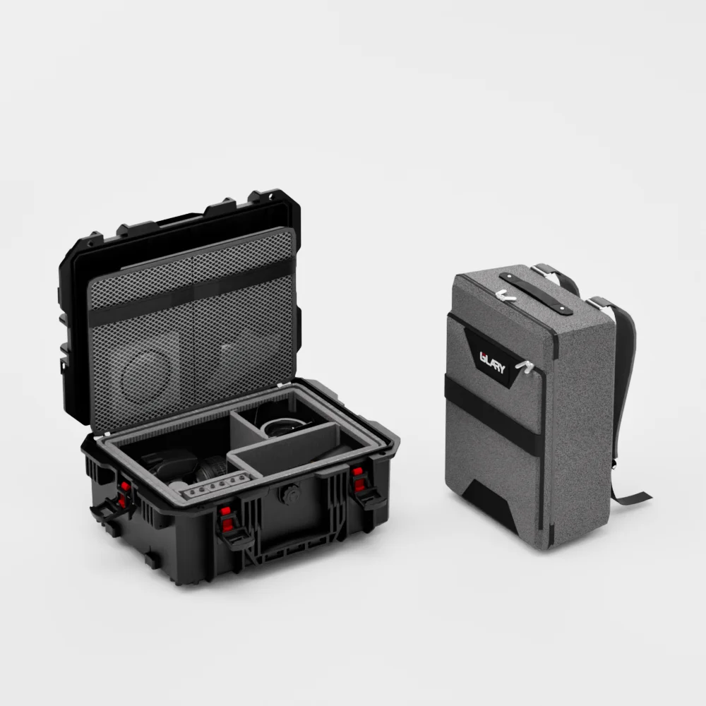 GLARY heavy duty camera case bag for photography shockproof camera box case dustproof customized camera bag case with Velcro