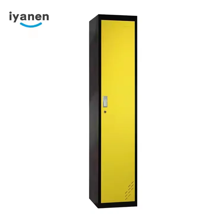 2024 Modern Steel Vertical Single Door Storage Clothes Wardrobe Locker Cabinet New Commercial Office Furniture Price Concessions