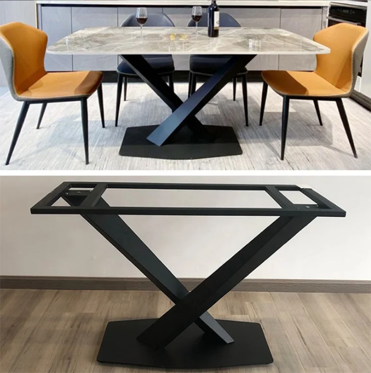 Metal Table Legs For Table Industrial Restaurant Desk Office Cast Iron Steel Bench Dinning Coffee Dining Furniture Table Frames