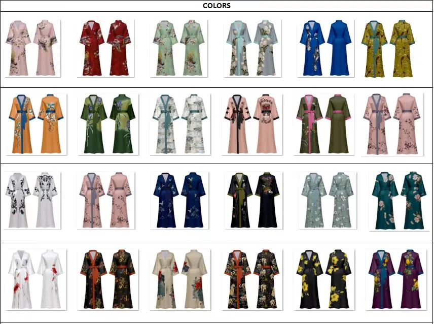 Garment Manufacturer Customization Hot New Retail Products sleepwear  Women Summer Homewear Bridal Robe Silk Bathrobe