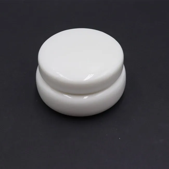 Round 30ml White Glossy Ceramic Jar Empty sealed Cosmetic Jars with Lids