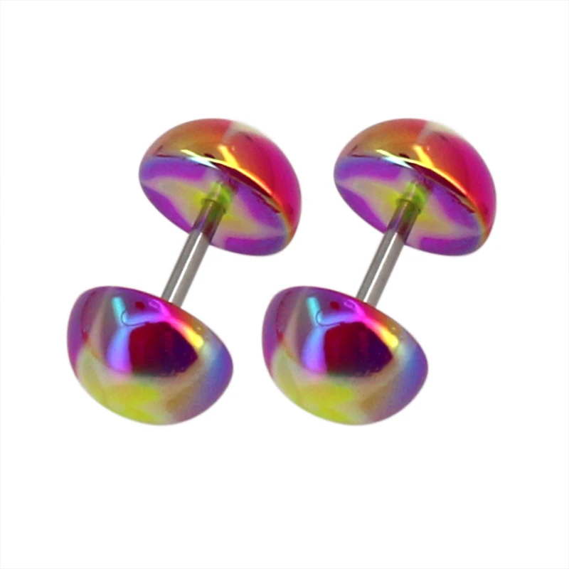 Wholesale Spiral Acrylic Stretcher Plug Snake Helix Earring 16 Gauge Gold Faux Ear Taper