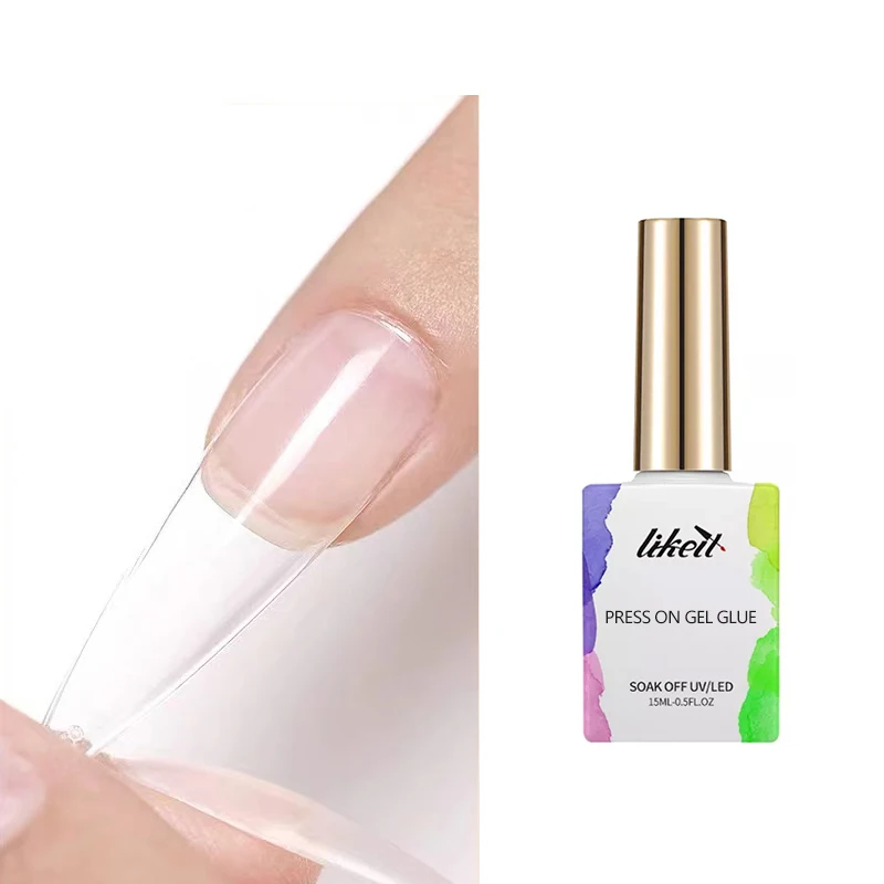 2023 new Factory wholesale Professional nail supplies home manicure UV nail glue gel for gelly tips kit press on nails gel glue