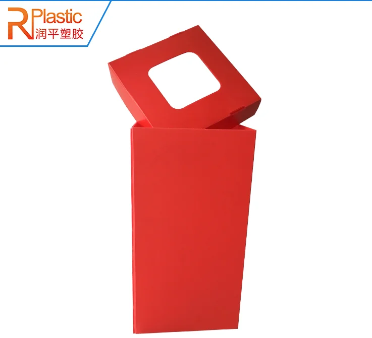 Recycle Corrugated Plastic Trash Bin