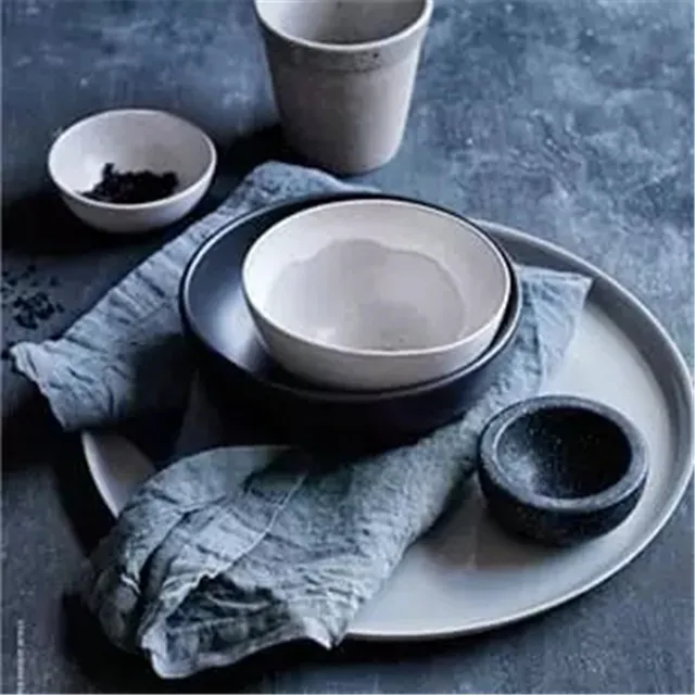 
blue washed Indigo fabric with 100% Natural fiber yarn dyed linen cotton jean fabric 