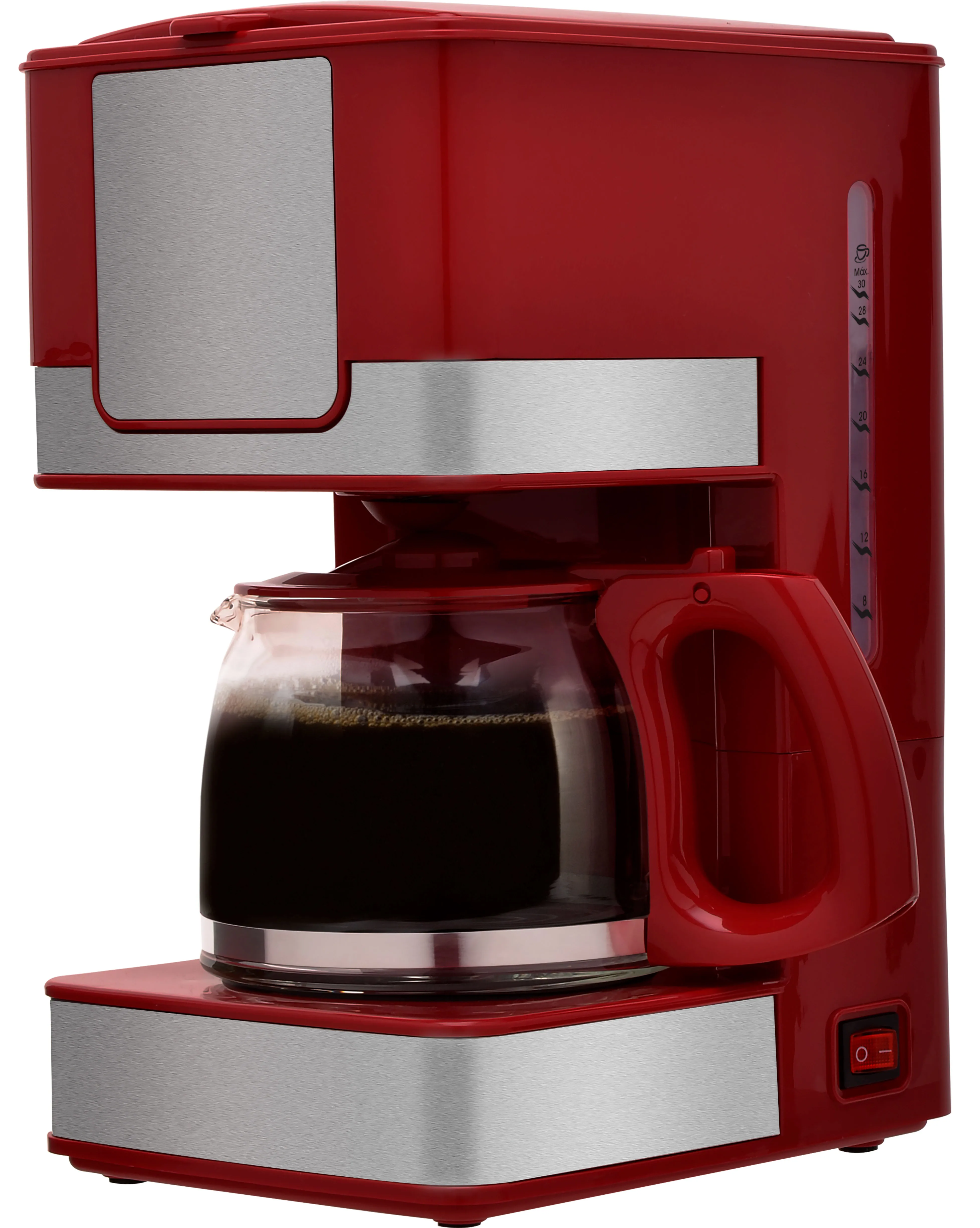 10 cups glass semi automatic filter coffee machine portable manual drip coffee maker with side cups