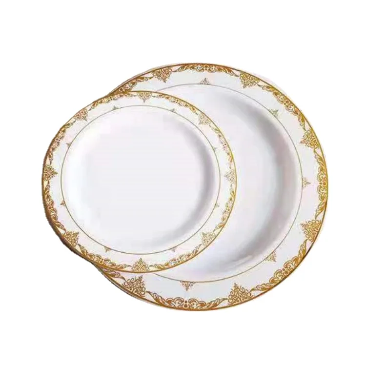 10.25 Inch Disposable Hard Plastic Plate Dish