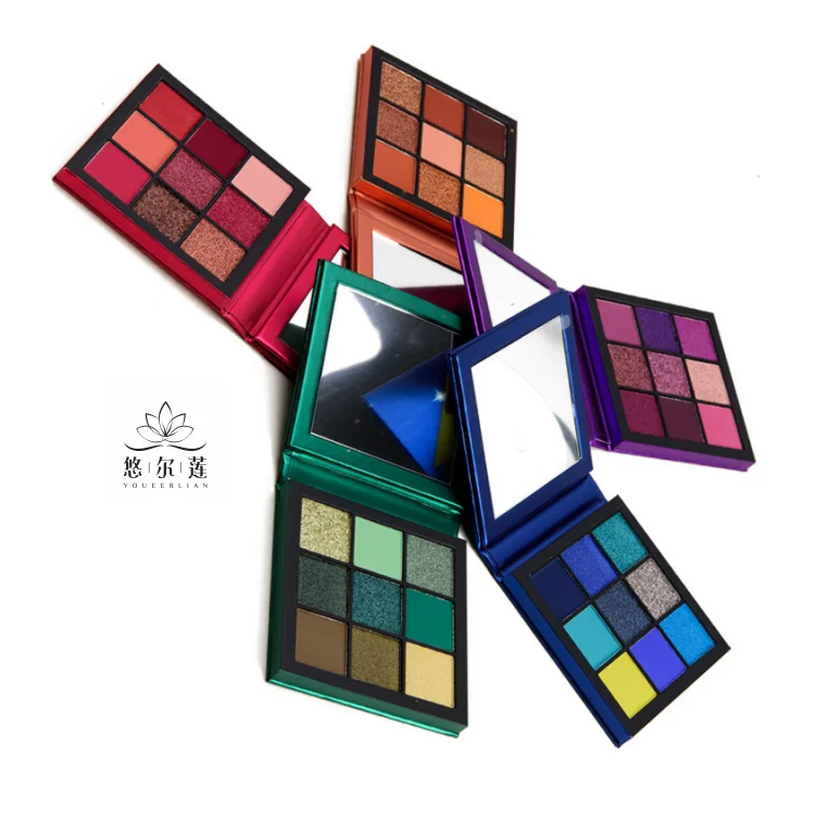 wholesale fashion eye shadow palette 9 color eye shadow polarized eye shadow