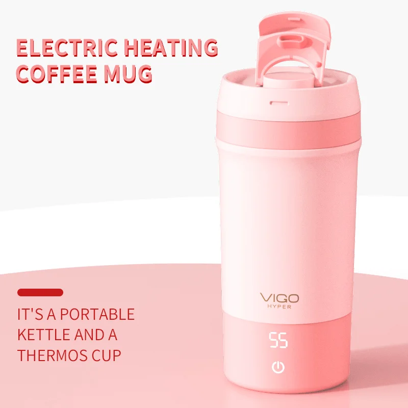 ODM OEM Office Thermal Control Electric Heat Water Flasks Vacuum Smart Termos Coffee Cup