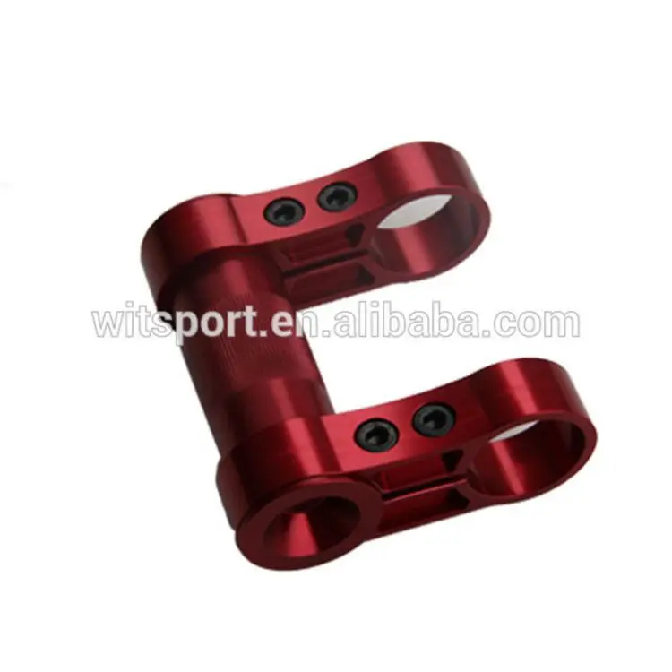 Bicycle Double Stem Riser Bicycle Handlebar Stem Adjustable Folding Bike Handlebar Stem 25mm