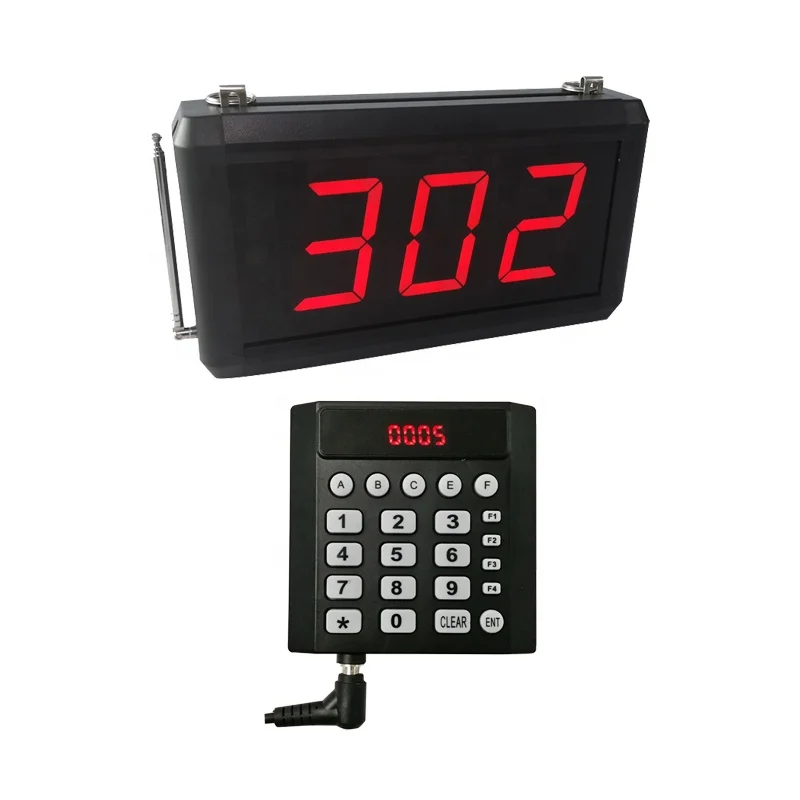 Number Calling System Wireless Restaurant Pager Queue Management System Business Wireless Keyboard Calling