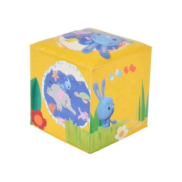 Cartoon Cute Animal Bath Toys Education waterproof plastic cube baby bath book