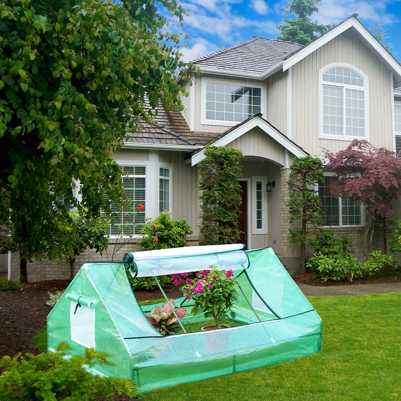 Factory custom size oem china winter green house garden greenhouse