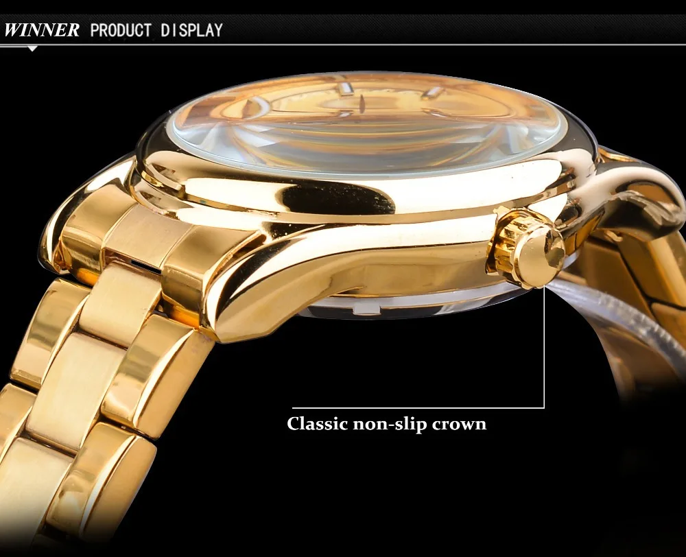 Winner Watch SLZg105 Luxury Automatic Mechanical Watches Men Wrist Gift Watches Stainless steel Wristwatch Relogio Masculino