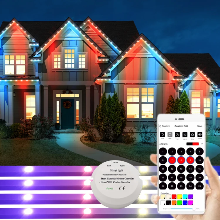 Rgb Светодиодный точечный светильник IP68 уличное праздничное рождественское постоянное освещение украшение