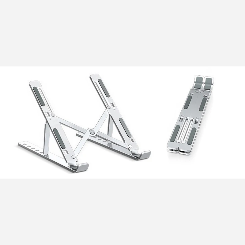 Factory Direct Sale Aluminum Cooling Computer Stand Height And Angle Adjustable Foldable Laptop Stand