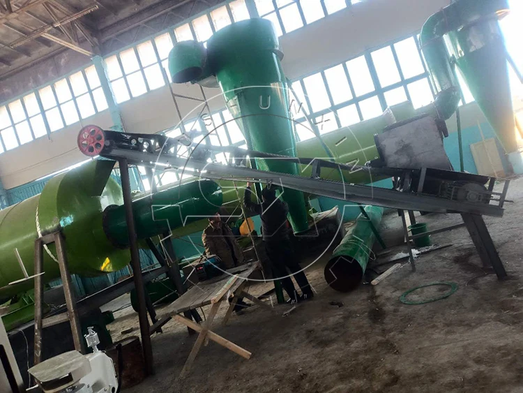 10 t per hour cow dung  organic fertilizer production line price granular fertilizer line