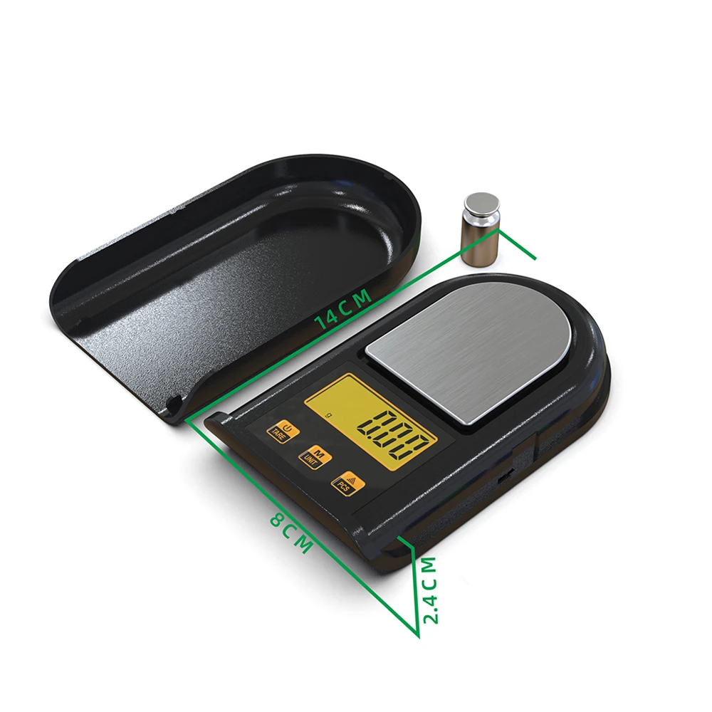 high accurate 0.01g digital gold carat scales 500g jewelry pocket scale