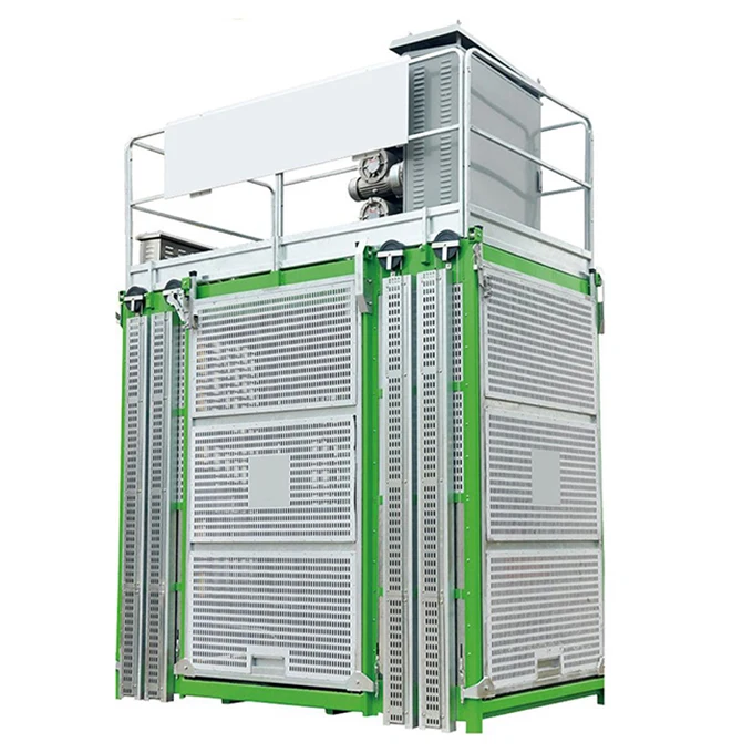 Construction Building Hoist Sc200/200 0-40M/Min Lifting Speed