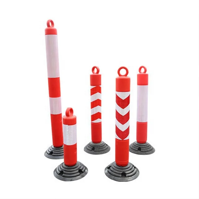 Perfectly Reflective Road Traffic Flexible Delineator Post For Driving Safety warning bollard