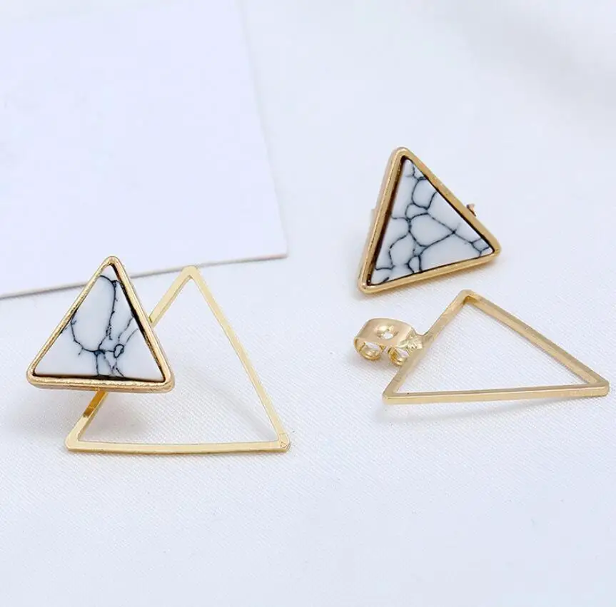 Модные новые женские акриловые треугольные серьги-капли, подарок для женщин, бижутерия для вечеринки
