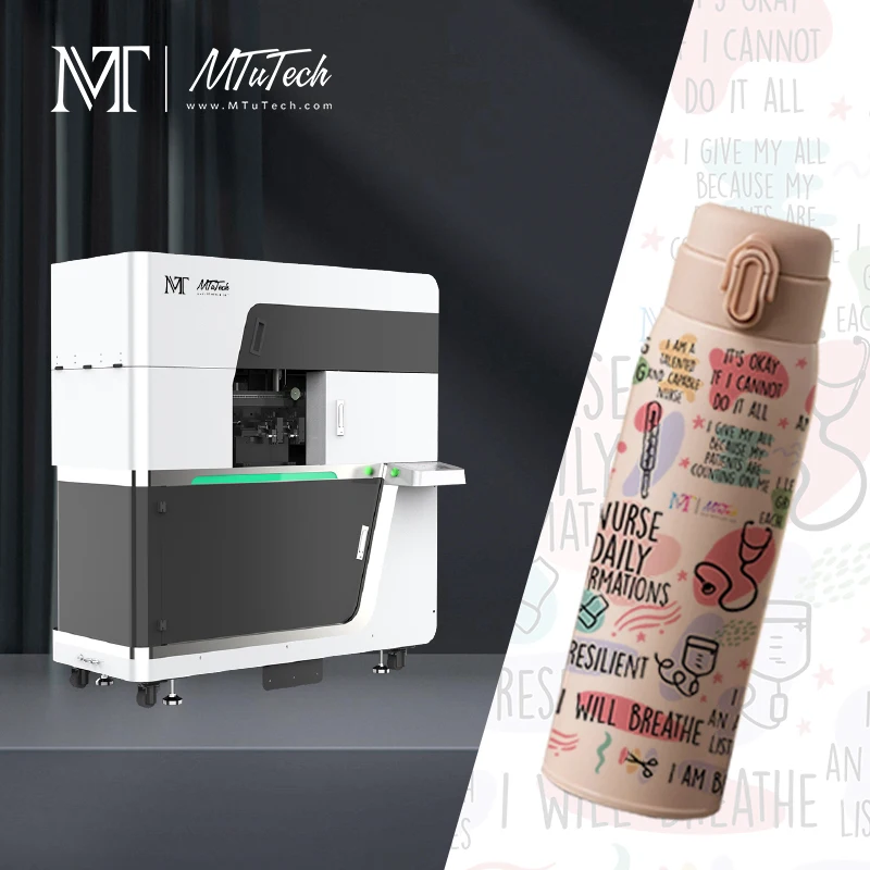 MTuTech Cylindrical 360 UV Printer: Elevate Tumbler Bottle Customization to New Heights