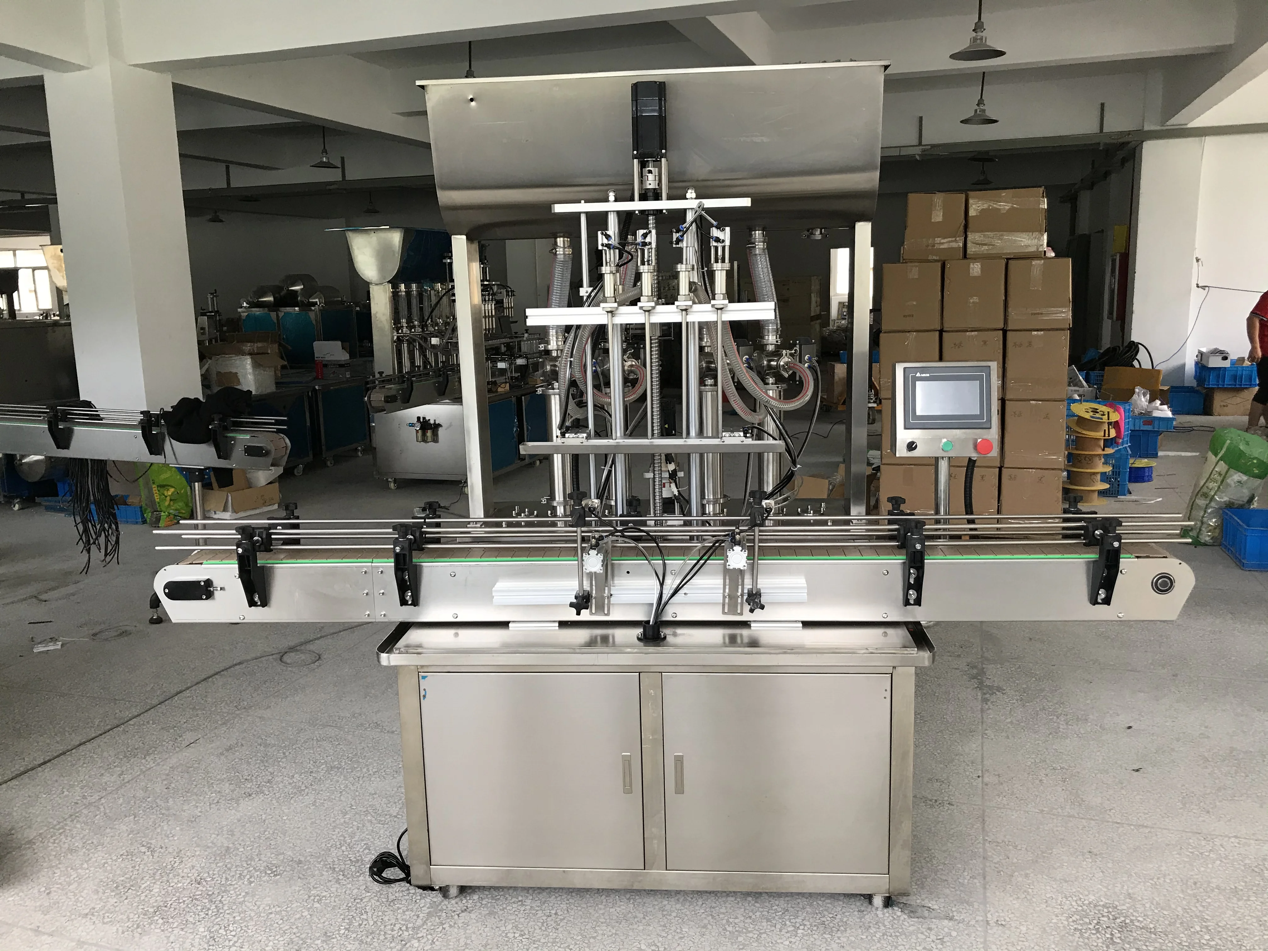 Высокопроизводительная автоматическая машина для наполнения пастой с 2/4/6/8/10 насадками/майонез/Соус/кетчуп