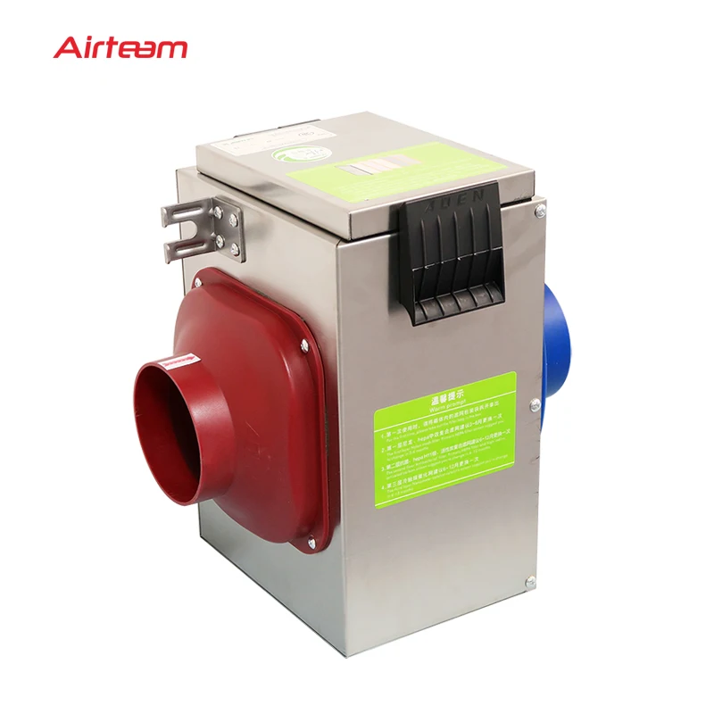 Galvanized Sheet Steel no power HEPA Air Filter Box For Ventilation Fan Use