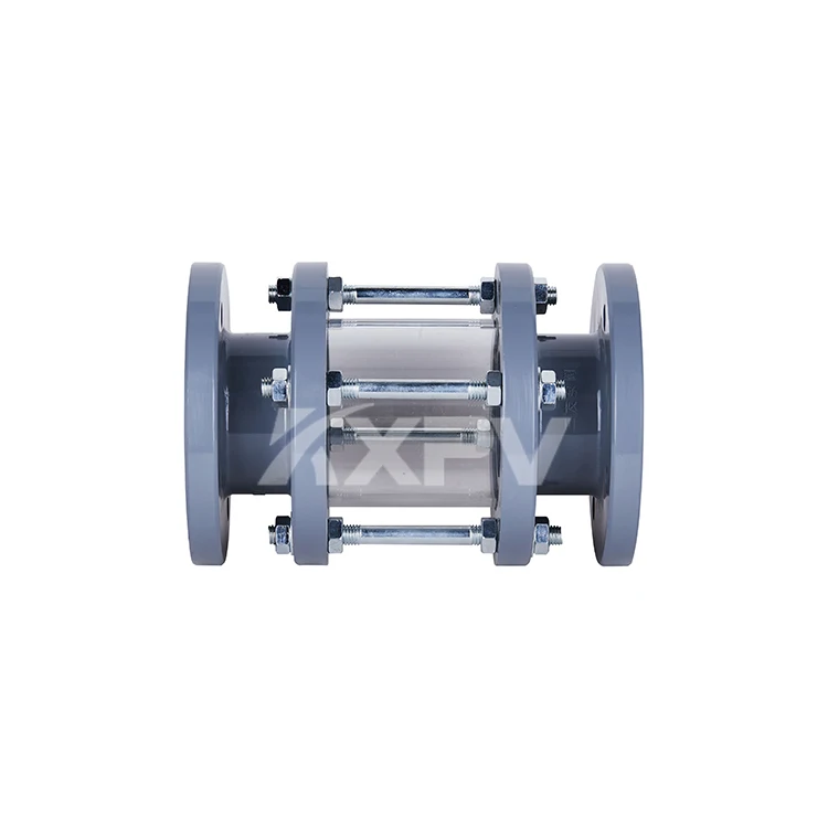 Custom JIS DIN ANSI high temperature high pressure plastic CPVC oil level flange sight glass