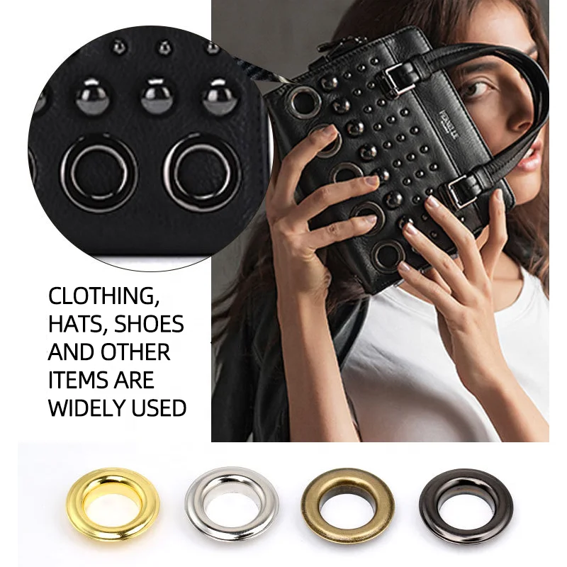 OEM Manufacturer Silver Zinc Alloy Stamped Blind Rivet Eyelets