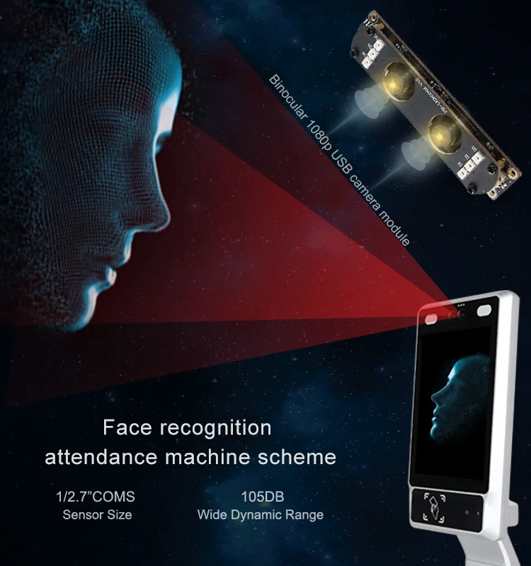 Бинокулярный CMOS-датчик 1080P HD OEM с двумя объективами AR0230 Vivi модуль камеры USB2.0 для обнаружения