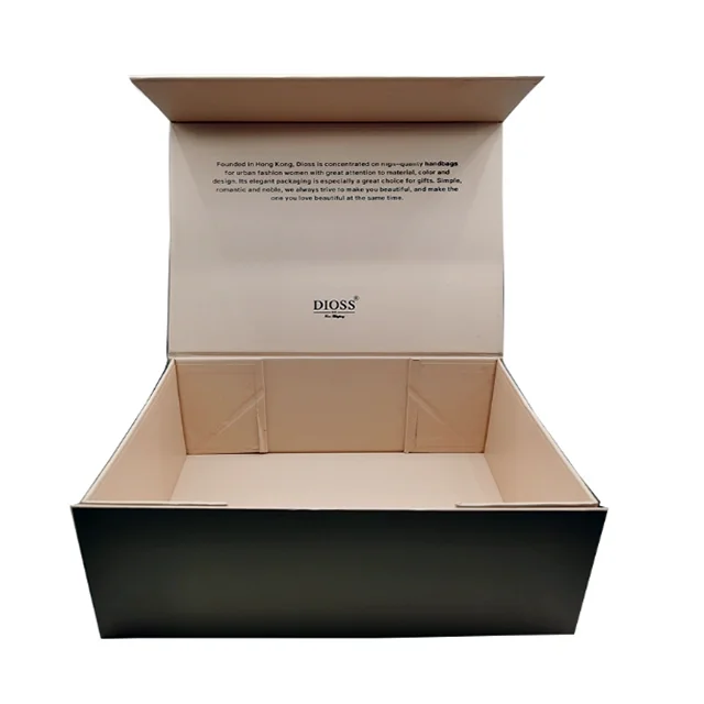 Luxury Custom Folding Rigid Cardboard Paper Gift Box  Packaging with Magnet boxes