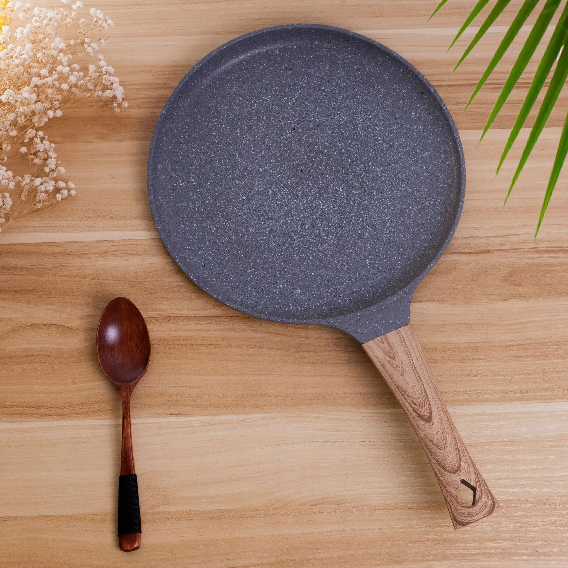 20cm/24cm/28cm Medical Stone Frying Pan Non-Stick Pans Round Pancake Cooker Omelet Pan Cooking Steak Pan Cookware