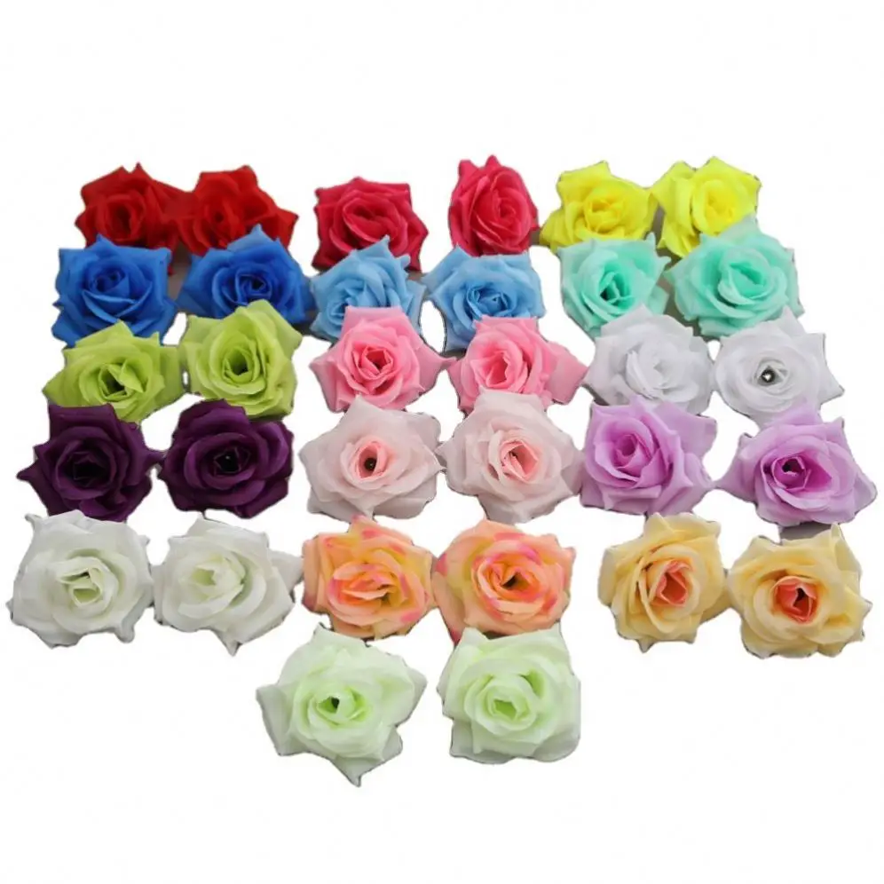 Z877 Artificial Flower Heads  Silk Camellia Rose  Peony Flower Head 7--8cm for Wedding Party Home Decorative Flowewrs