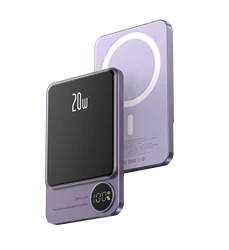 2023 Newest Portable magnetic power bank 10000mah Fast Charging PD20W Metal Power Banks With Digital Display Q9