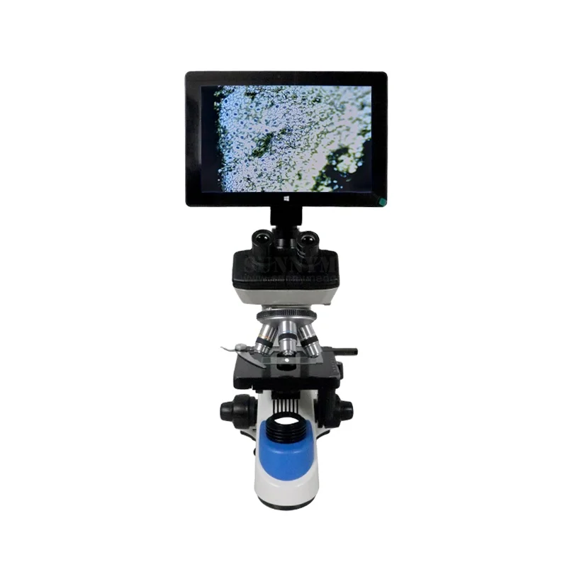 SY-B129F2 new type optical and mechanical systems Microscope 10 inch tablet display biological microscope