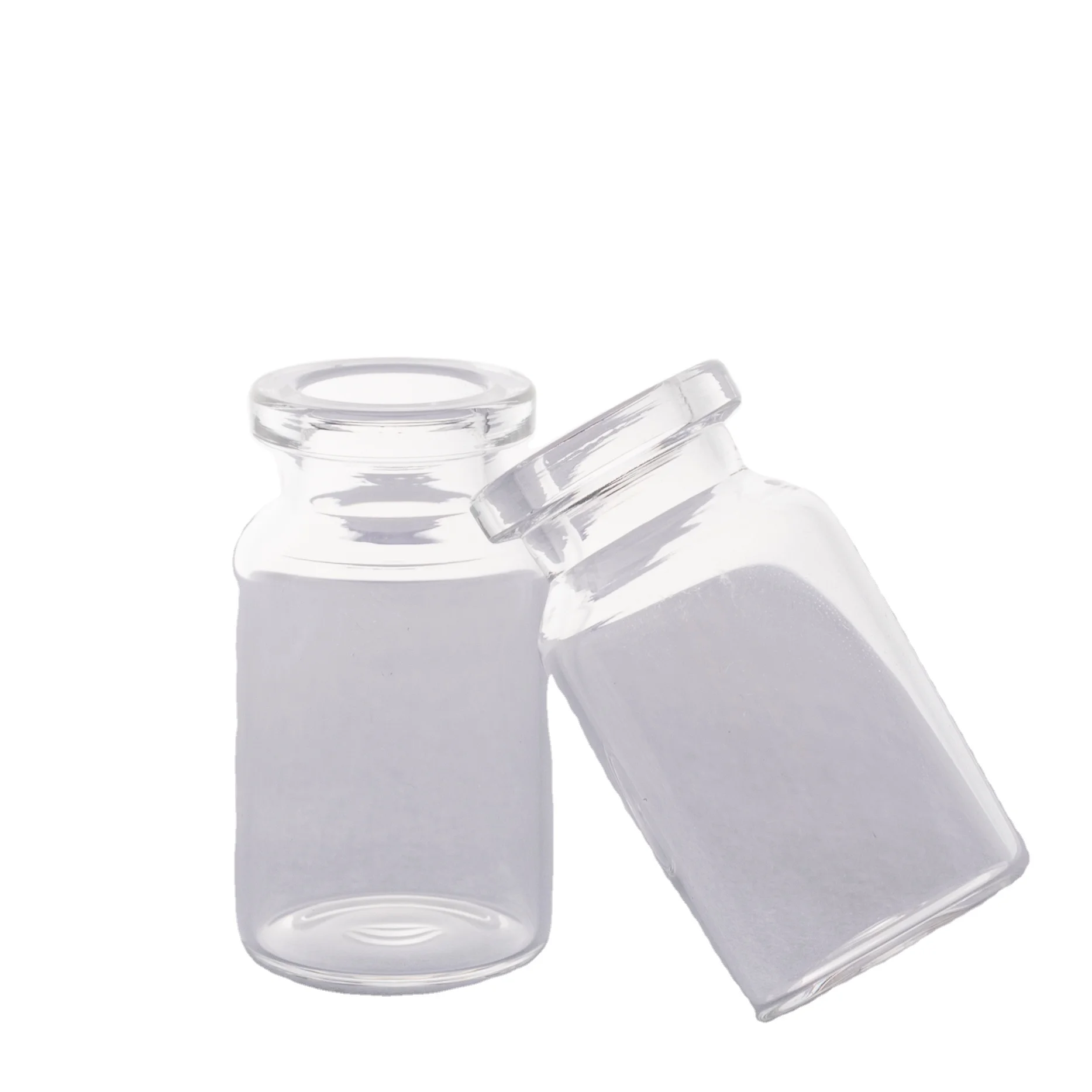 2ml Factory Wholesale Customized Pharma Middle Borosilicate Glass Injection Bottles with Caps and Rubber Stopper for Medical