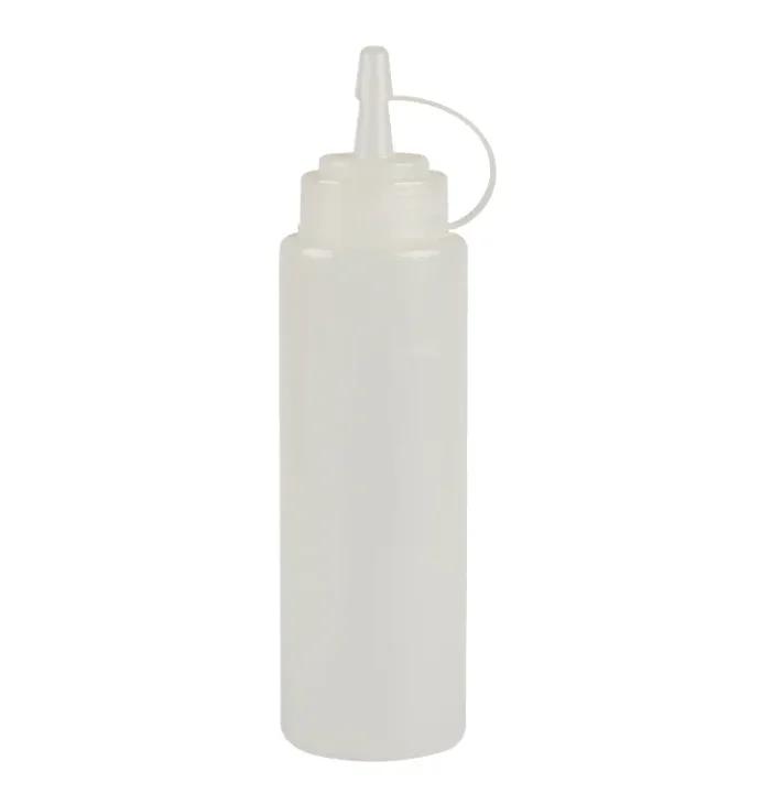 Factory Wholesale 8/12/16/24oz Plastic Squeeze Bottles With Caps Condiment Squeeze Bottle