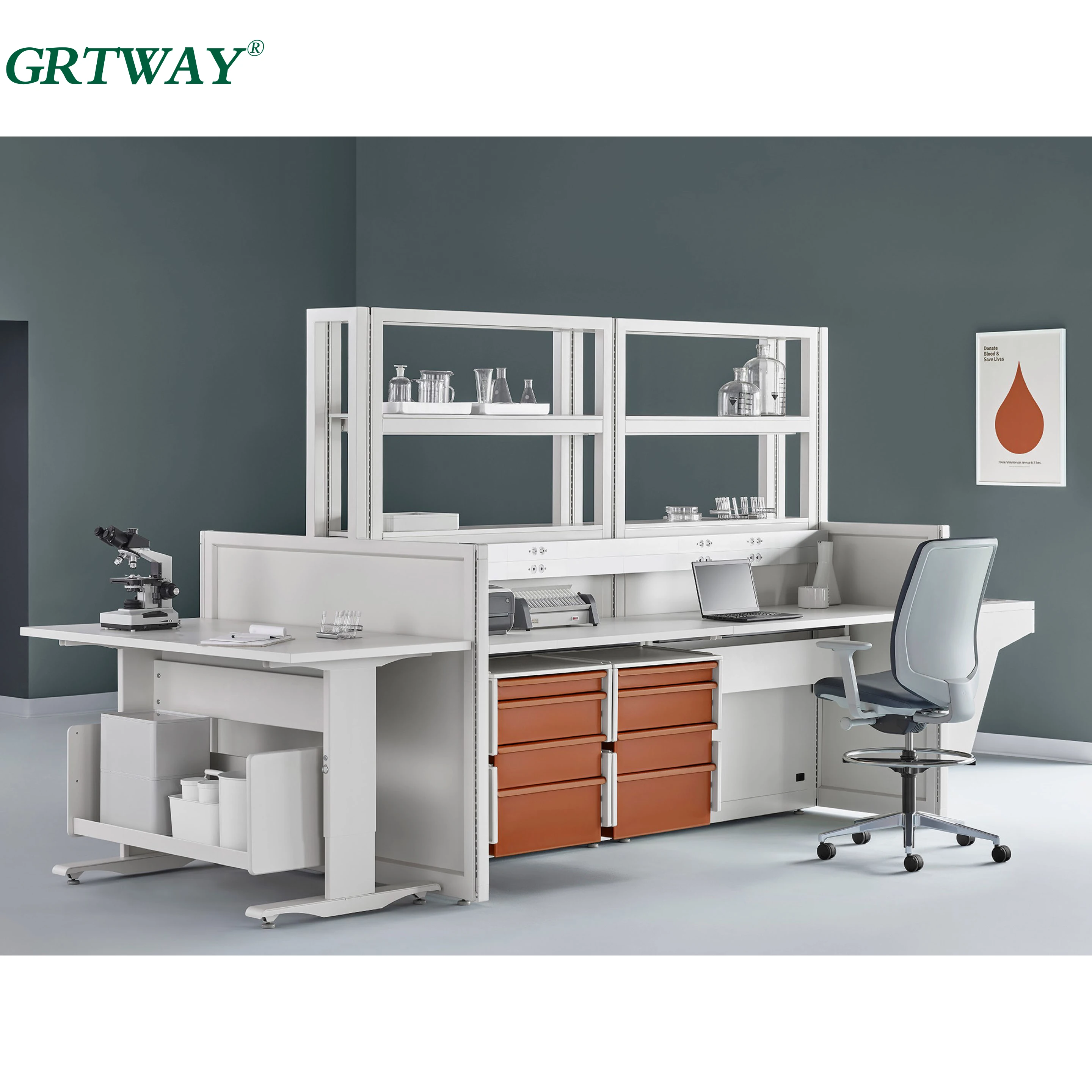 YL003 Hospital Furniture and Equipment Healthcare Casework Modern Design Medical Healthcare Furniture Set