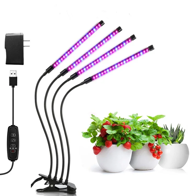 
ESTARES ReaLEDz Grow Light with Control For Plants Seedings Flower Full Spectrum, 3/9/12HR Timer, 10 Dimmable USB Phyto Lamp 