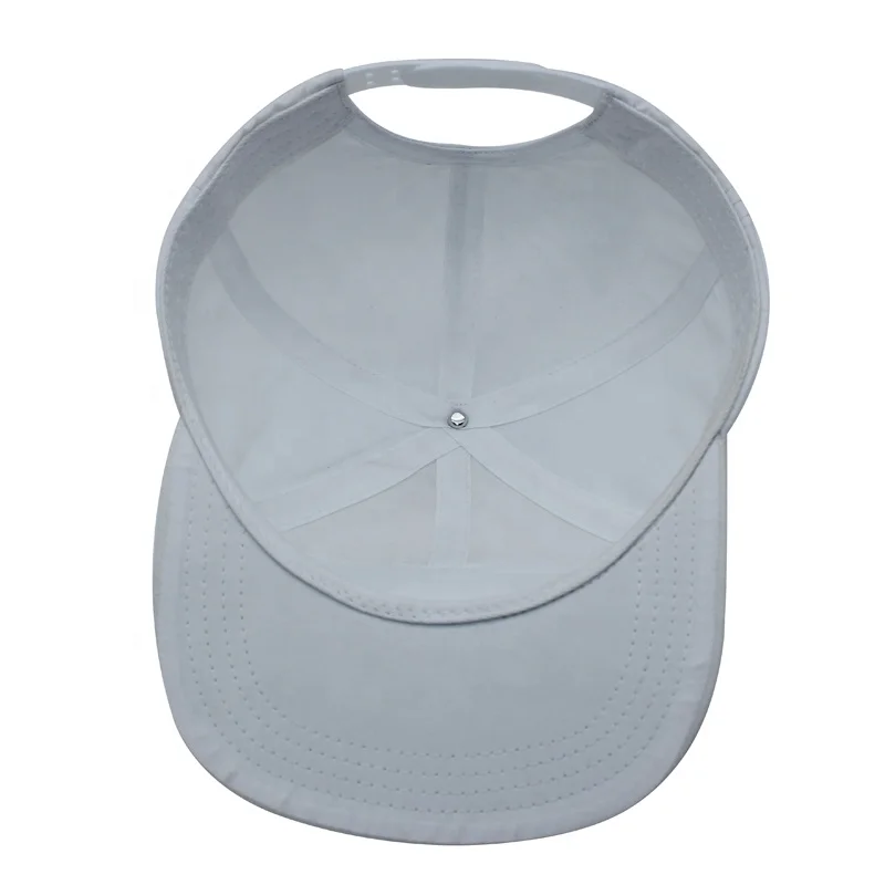 Custom 5 panel Cap Flat Bill Unstructured Snapback Hat With Zipper