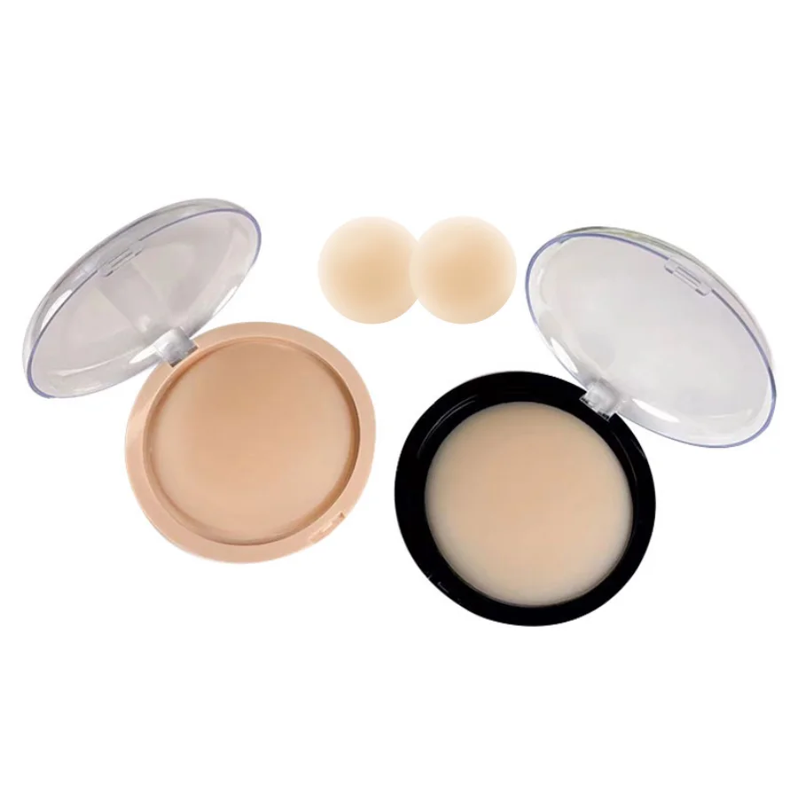 8CM  Reusable Self Adhesive Sticker Silicone Breast Cover Nipple For Women With Protect Box