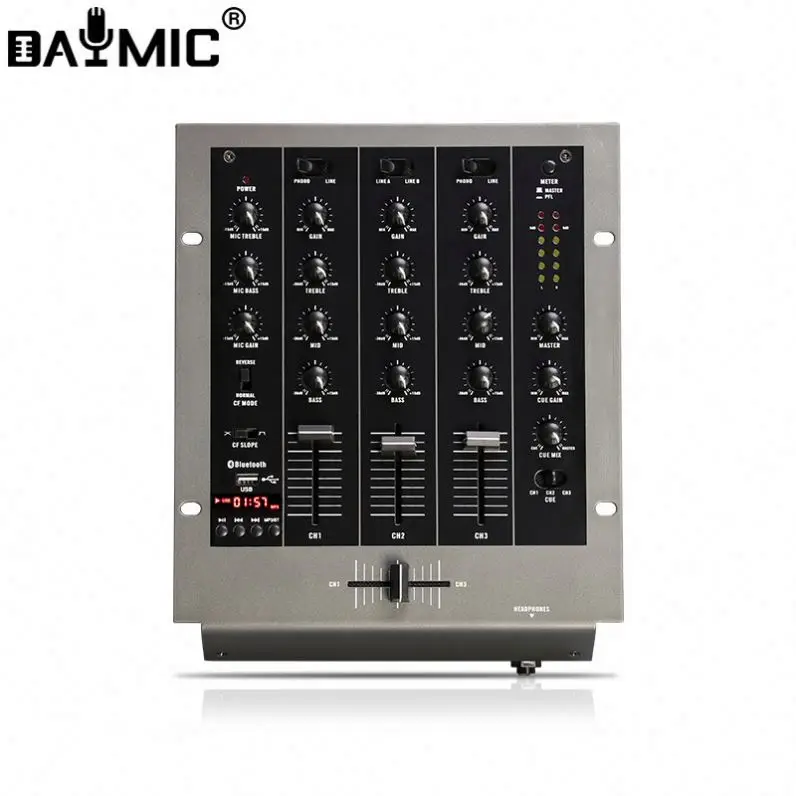 Профессиональный диджейер микшер с USB SD LCD 3-канальный диджейский контроллер
