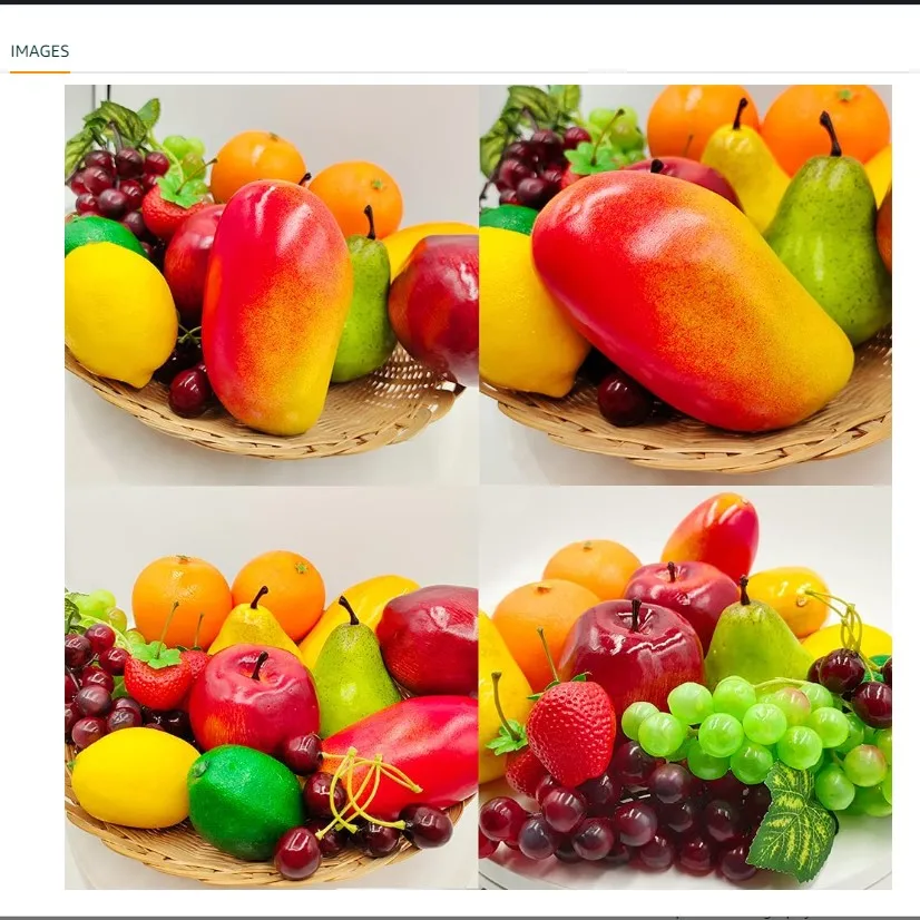 Hot New Realistic Artificial Fake Fruits And Vegetables For Display